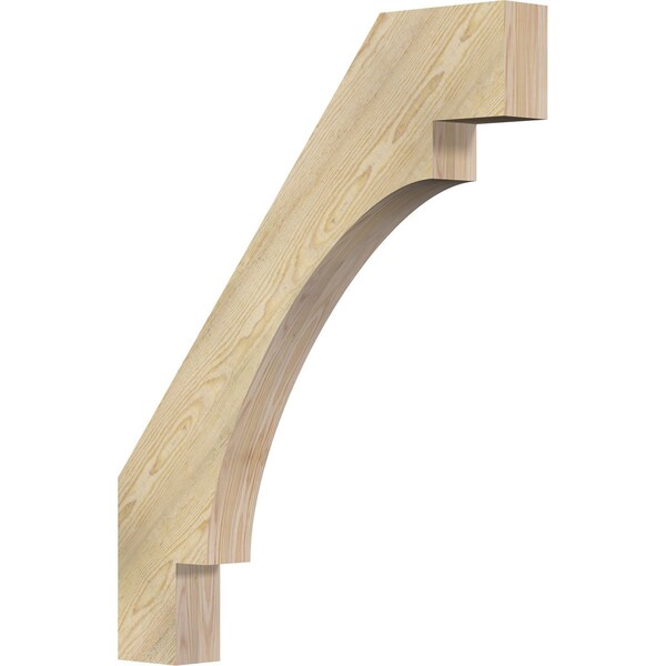 Ekena Millwork 4"W x 32"D x 40"H Merced Rough Sawn Knee Brace, Douglas Fir BRC04X32X40MRC00RDF - main